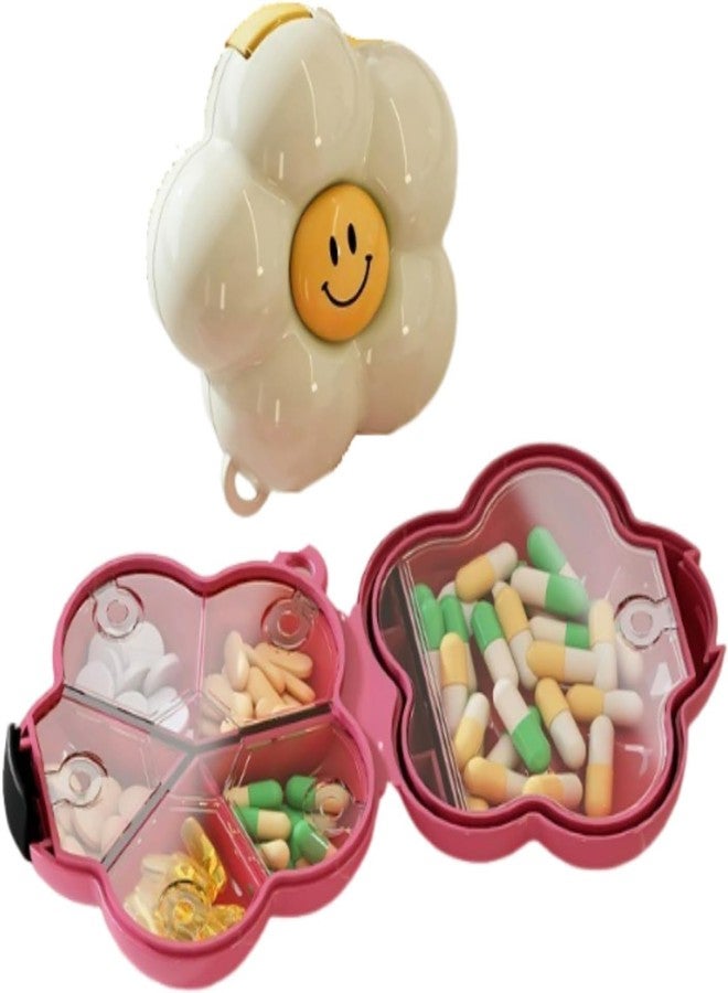 XIBO Mini Pill Organizer Travel Medicine Organizer Portable Seven Days Plastic Storage Container with Compartments. - Image 3